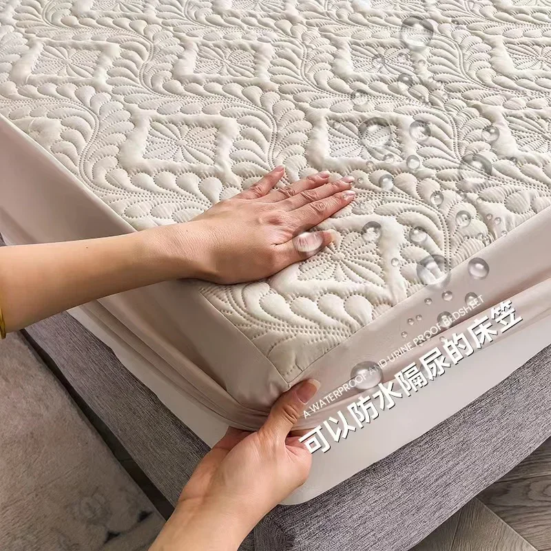 Waterproof Mattress Protector Breathable - Wasserdichter, verdickter Matratzenschoner, atmungsaktiver, strapazierfähiger Spannbezug,