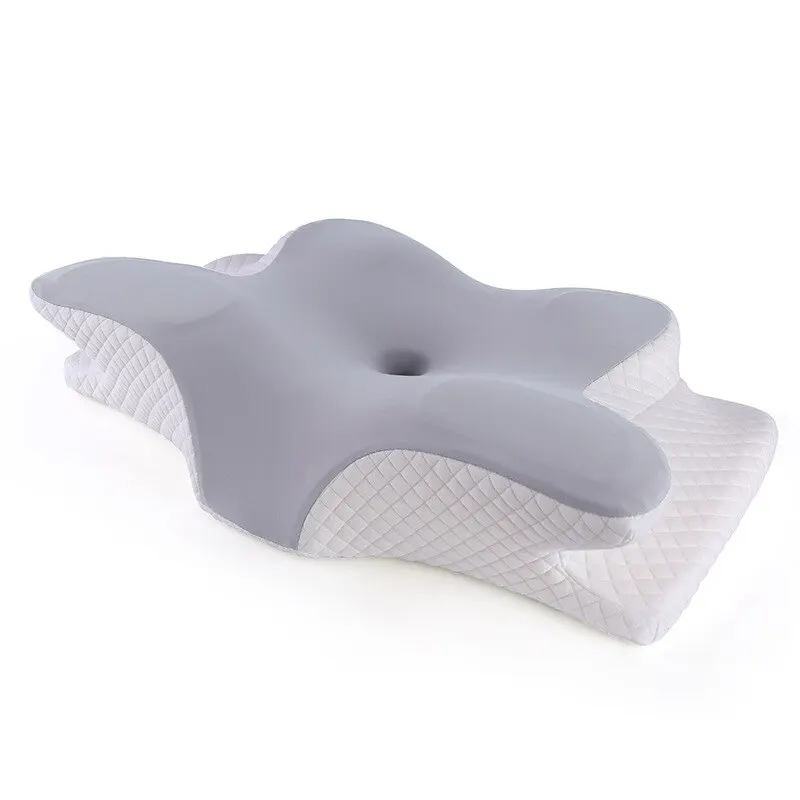 Memory Foam Orthopedic Pillow Neck Pain - Memory-Schaum-Kissen, schmetterlingsförmig, entspannend, zervikal, langsamer Rückprall,