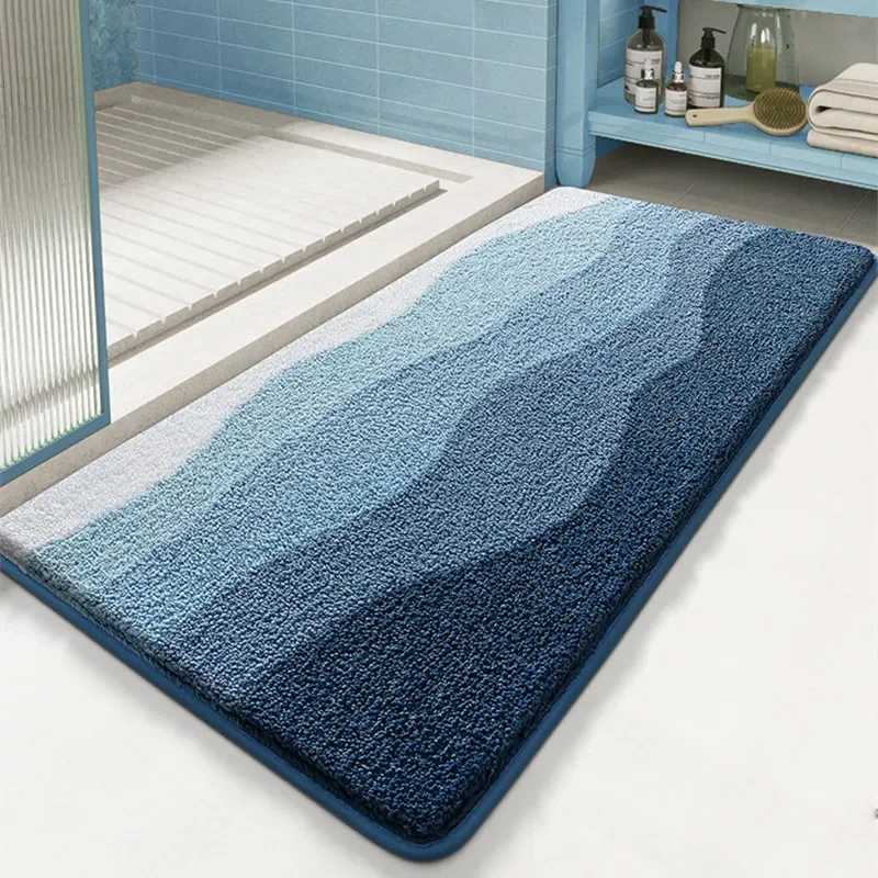 Quick Dry Diatomite Bath Mat - Europäische Luxus-Badematte, ultraweiche und verdickte Mikrofaser,