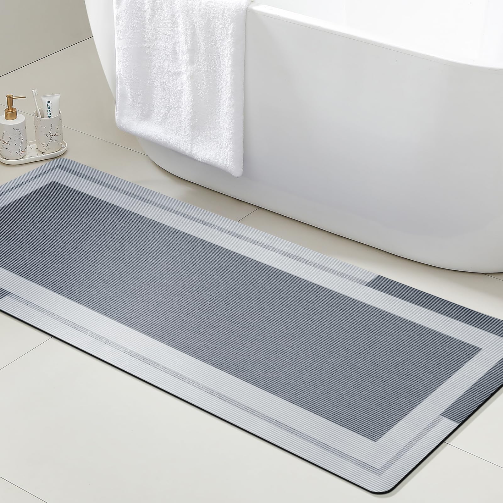 VIKAMA Badezimmer-Läufer-Teppi – Quick Dry Diatomite Bath Mat Bewertung und Preis