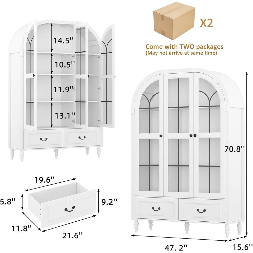 70,8 Zoll hoher, gewölbter Küc – Storage & Organization Bewertung und Preis