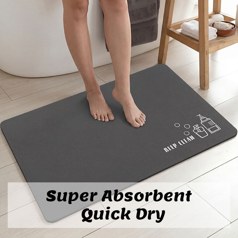 Diatomit-Badematte, saugfähig, – Quick Dry Diatomite Bath Mat Bewertung und Preis