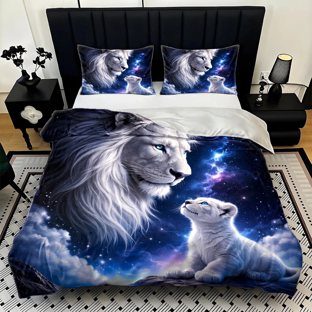 3-teiliges Sternenhimmel-Löwen – Duvet Cover Sets With Zipper Bewertung und Preis