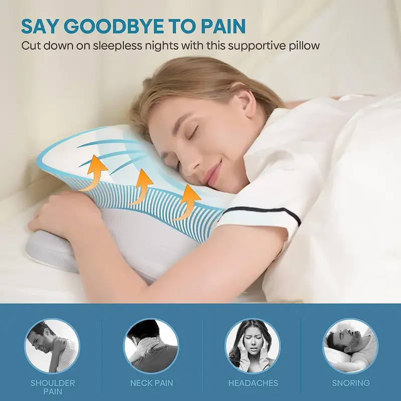 Geruchsneutrales orthopädische – Memory Foam Orthopedic Pillow Neck Pain Bewertung und Preis