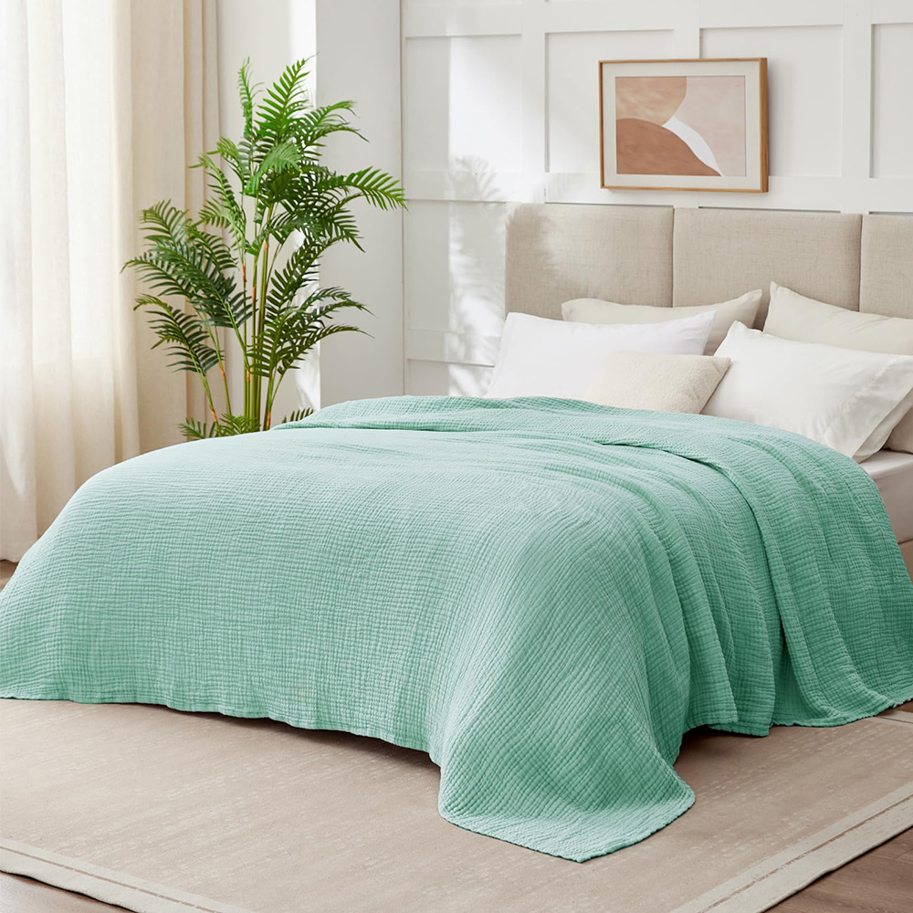 6-lagige Baumwoll-Musselin-Dec – Muslin Cotton Bedspread Bewertung und Preis