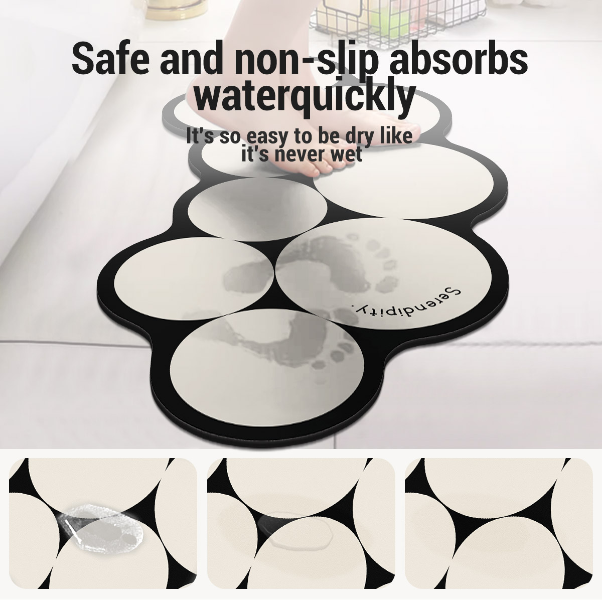 Kieselgur-Badematte, Badezimme – Quick Dry Diatomite Bath Mat Bewertung und Preis