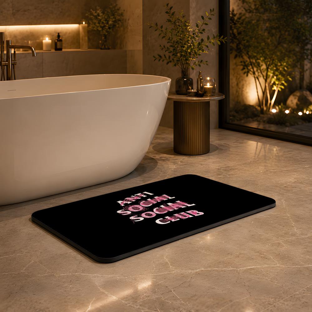 Fashion A ANTI SOCIAL SOCIAL C – Quick Dry Diatomite Bath Mat Bewertung und Preis