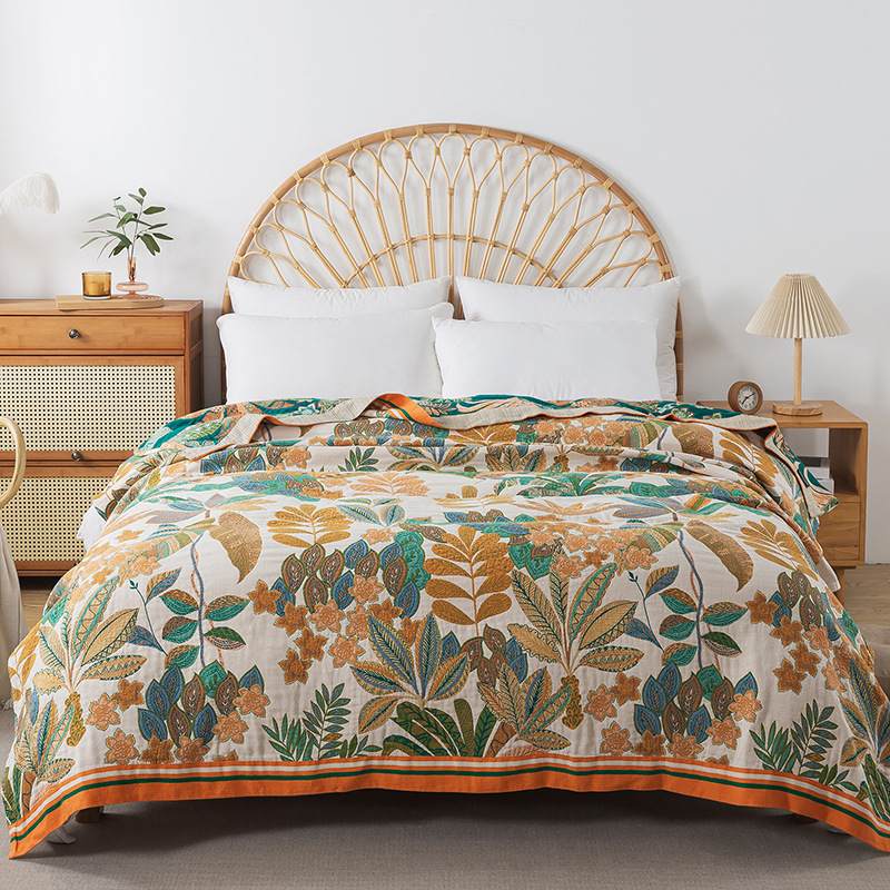 Musselin-Gaze-Tagesdecke auf d – Muslin Cotton Bedspread Bewertung und Preis