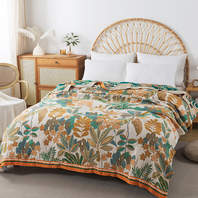 Musselin-Gaze-Tagesdecke auf d – Muslin Cotton Bedspread Bewertung und Preis