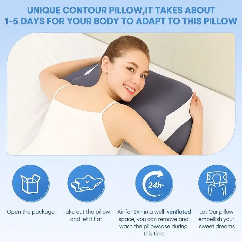 Memory-Schaum-Kissen in Schmet – Memory Foam Orthopedic Pillow Neck Pain Bewertung und Preis