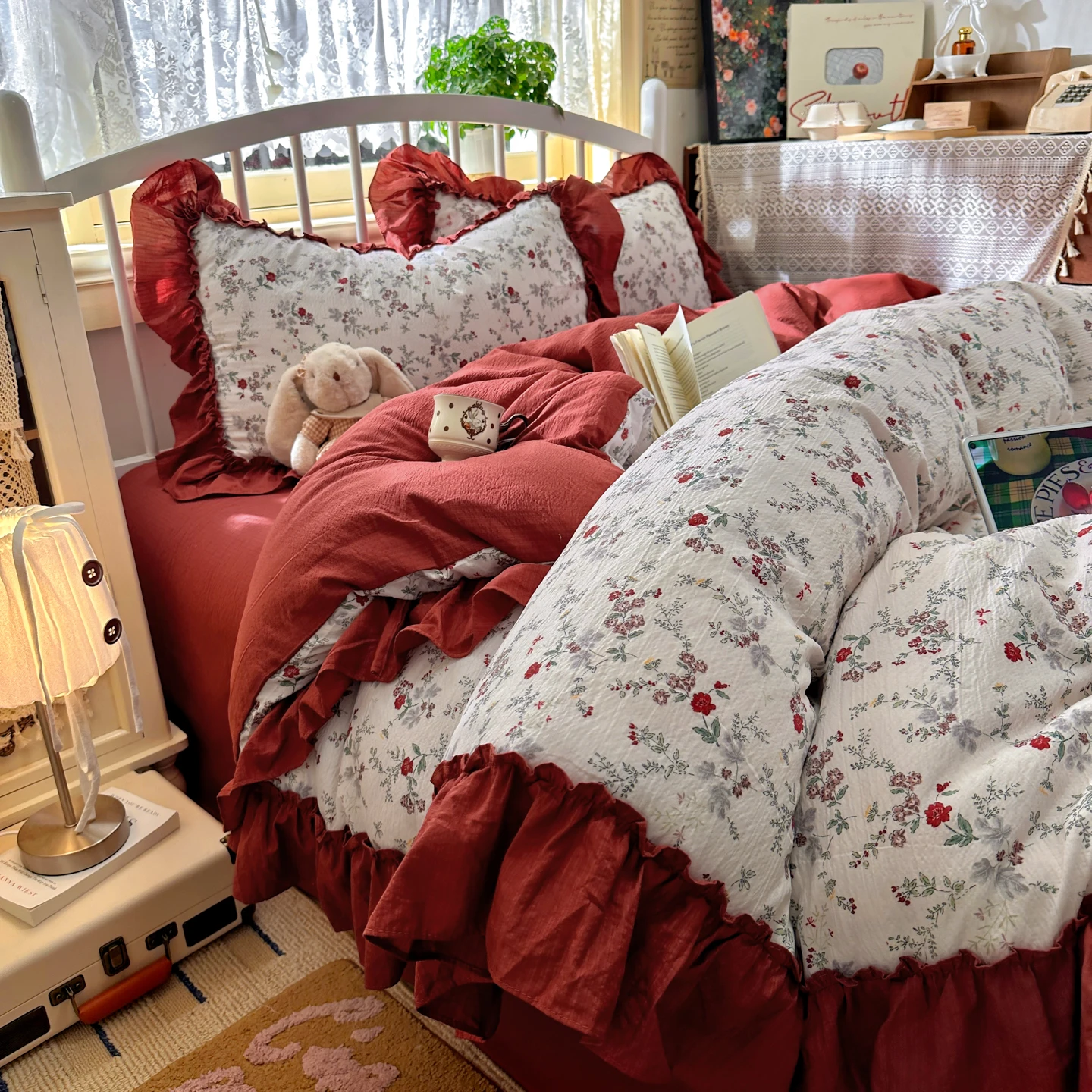 Französisches Vintage-Bettwäsc – Aesthetic Floral Duvet Cover Bewertung und Preis
