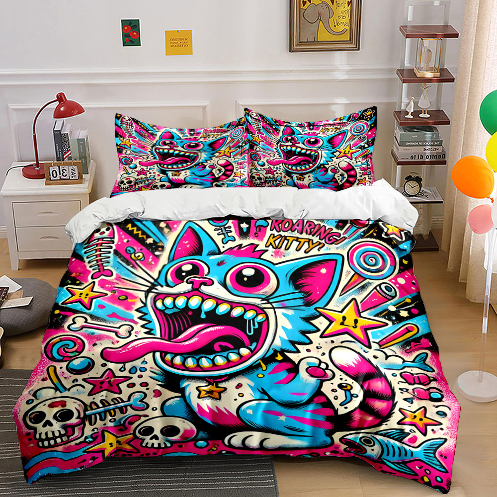 Bettwäsche-Set im Pop-Graffiti – Duvet Cover Sets With Zipper Bewertung und Preis