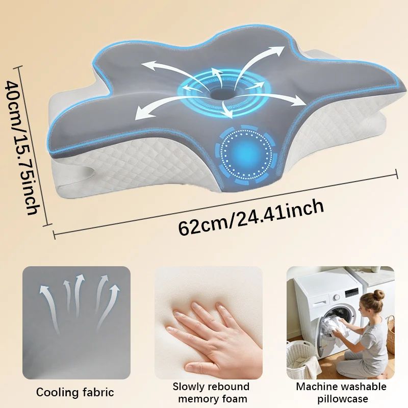 Memory-Schaum-Kissen, Nackenki – Memory Foam Orthopedic Pillow Neck Pain Bewertung und Preis
