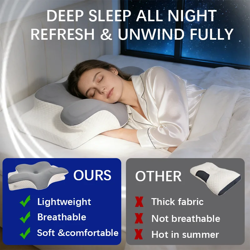 Memory-Schaum-Kissen, Nackenki – Memory Foam Orthopedic Pillow Neck Pain Bewertung und Preis