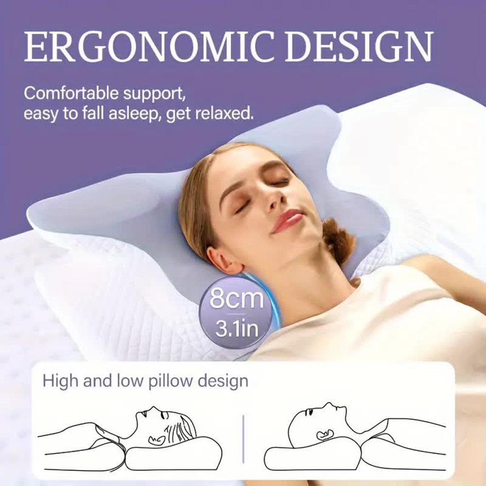 Memory-Schaum-Kissen in Schmet – Memory Foam Orthopedic Pillow Neck Pain Bewertung und Preis