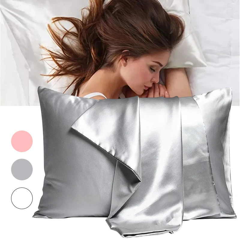 Neuer Seidensatin-Kissenbezug  – Satin Silk Pillowcase Hair Skin Bewertung und Preis