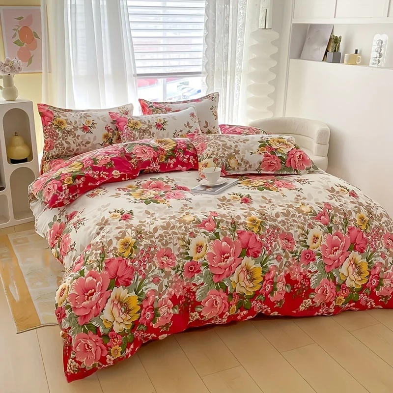 Bettbezug-Set mit Blumenmuster – Duvet Cover Sets With Zipper Bewertung und Preis