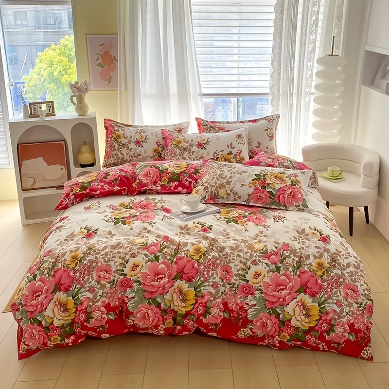 Bettbezug-Set mit Blumenmuster – Duvet Cover Sets With Zipper Bewertung und Preis