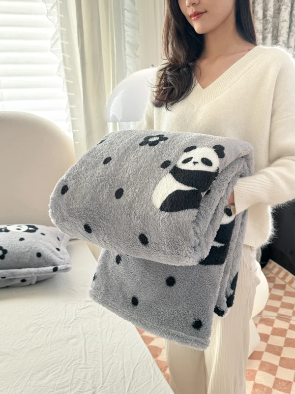 Panda-Druck Flauschige Plüsch- – Fluffy Fleece Comforter King Size Bewertung und Preis